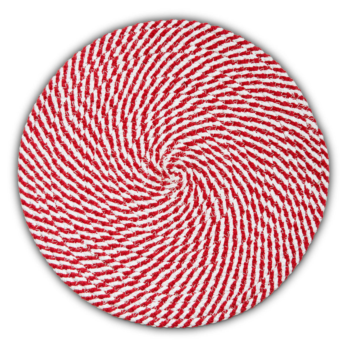 Holiday Cheer Round Braided Placemat