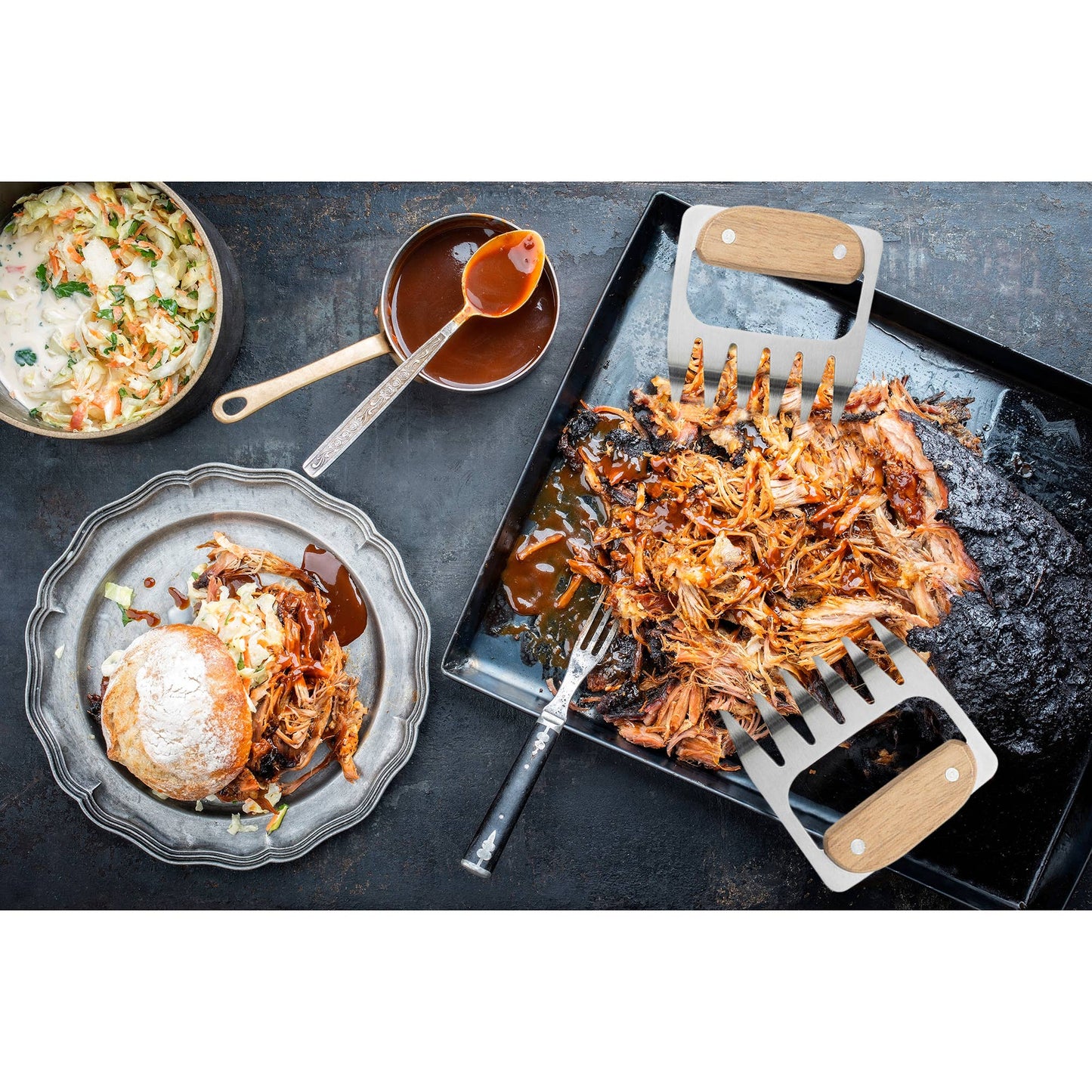 Outset Stainless Steel Meat Shredding Bear Claws,4.4" x 4.2"