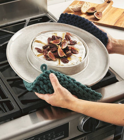 Crochet Trivet Red Cotton Everyday