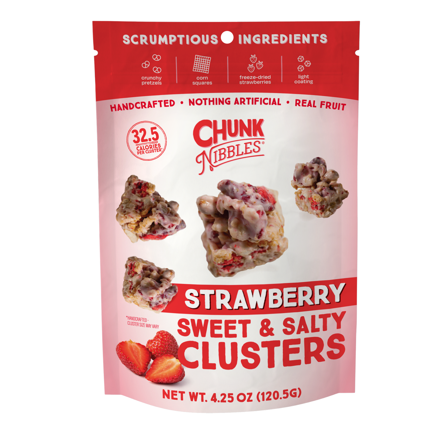 Strawberry Chunk Nibbles 4.25oz Pouch