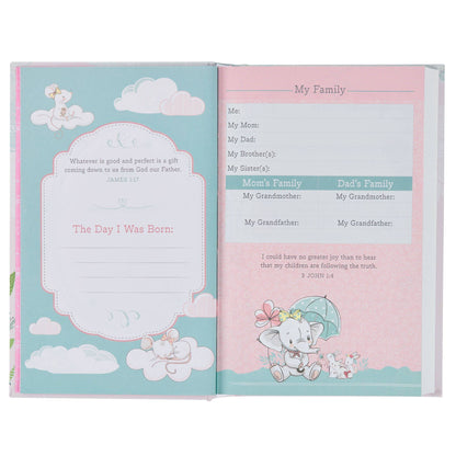 Bible NLT Infant Hardcover, Pink