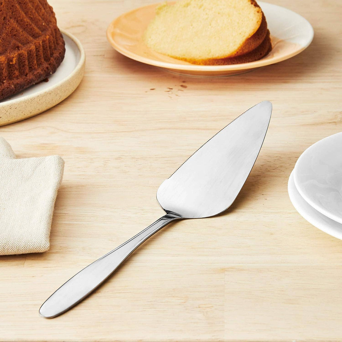 Fox Run Stainless Steel Pie and Cake Server, 10"