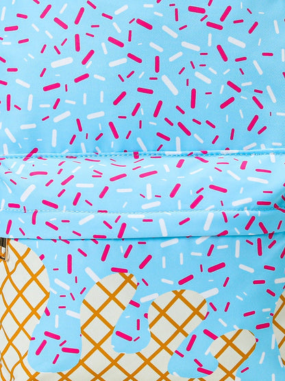 Ice Cream Drip Kids Canvas Backpack