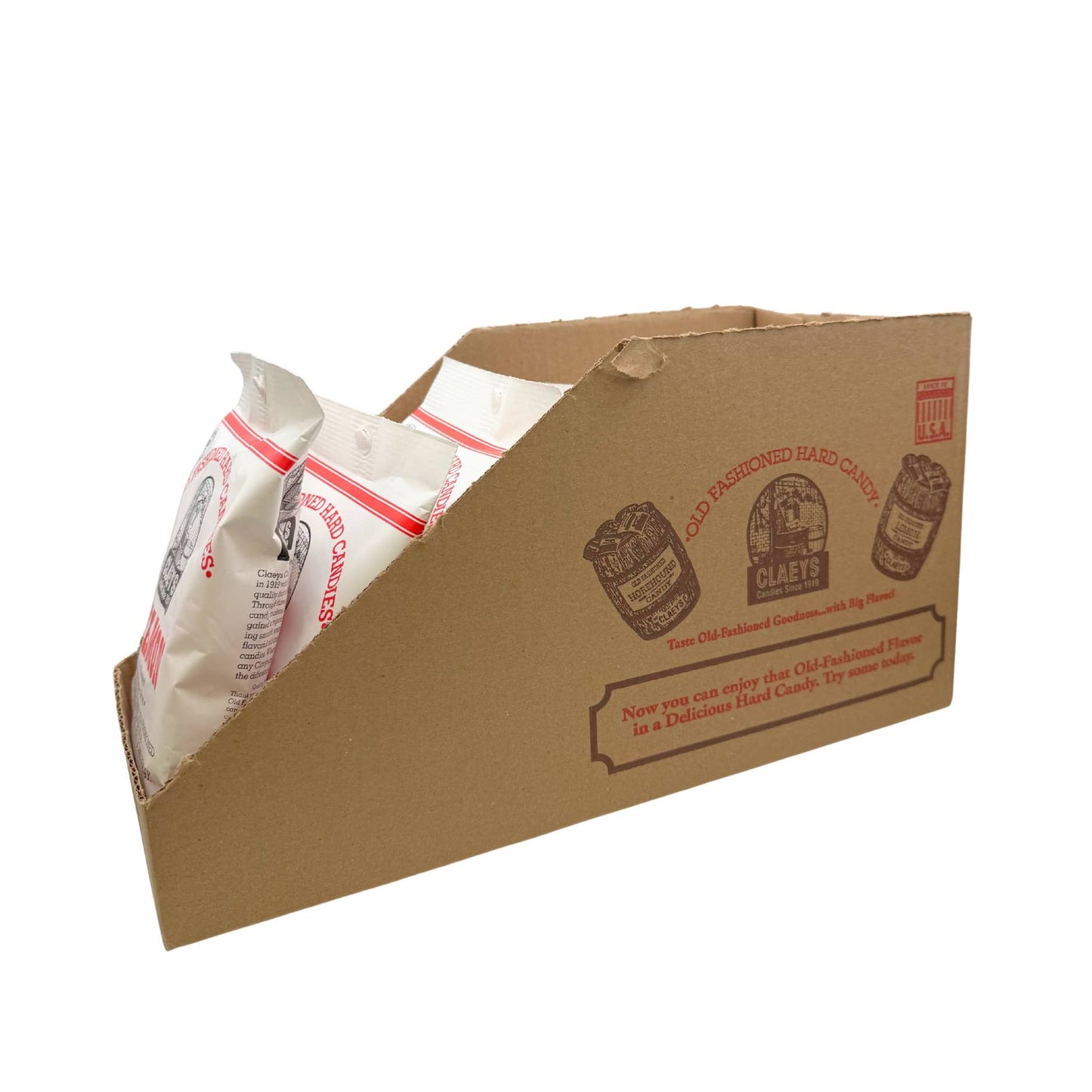 Claeys Old Fashioned Hard Candy Cinnamon Drops 6oz Bag,