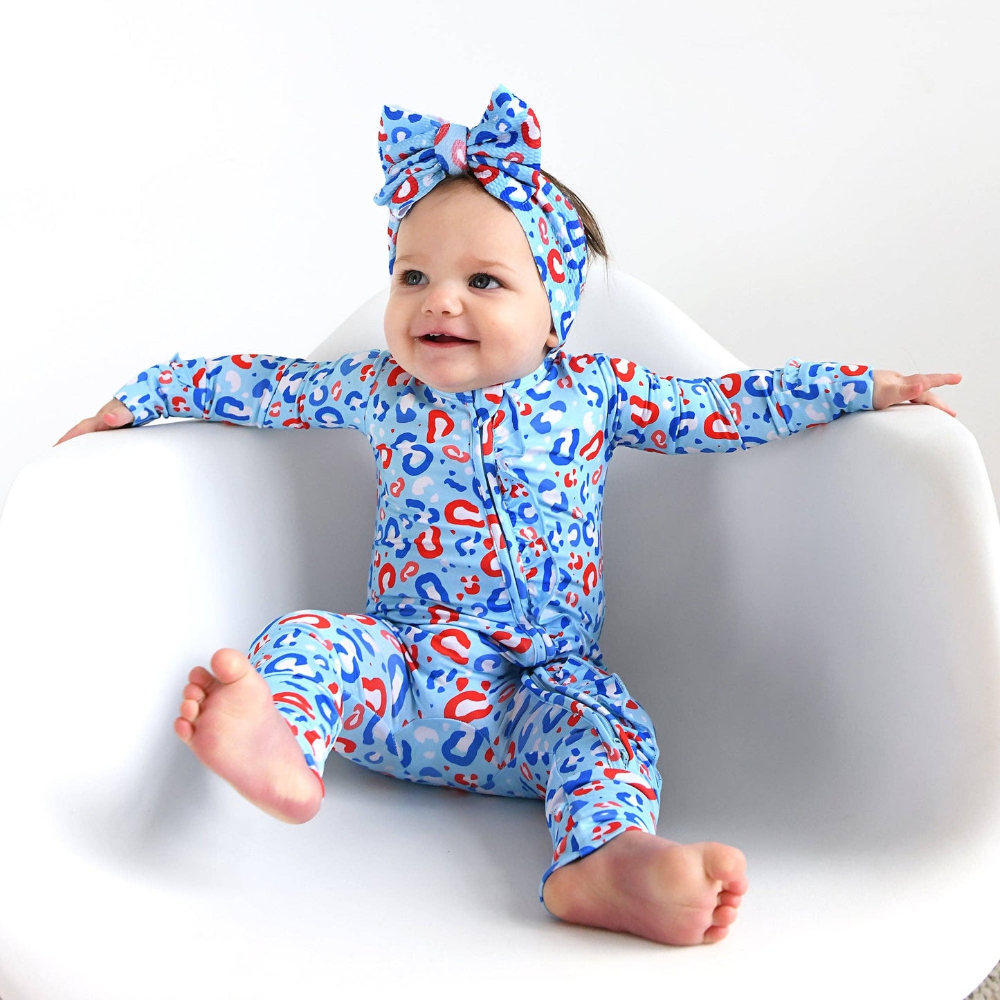 Kinsley Leopard Ruffle Zip Bamboo