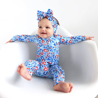 Kinsley Leopard Ruffle Zip Bamboo