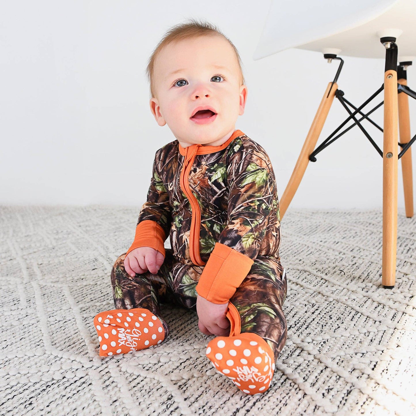 Hunter Camo ZIP Sleepies Little Bamboo Baby Outfit