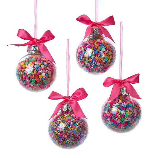 Bubblegum Balls W/ Sprinkles Orns
