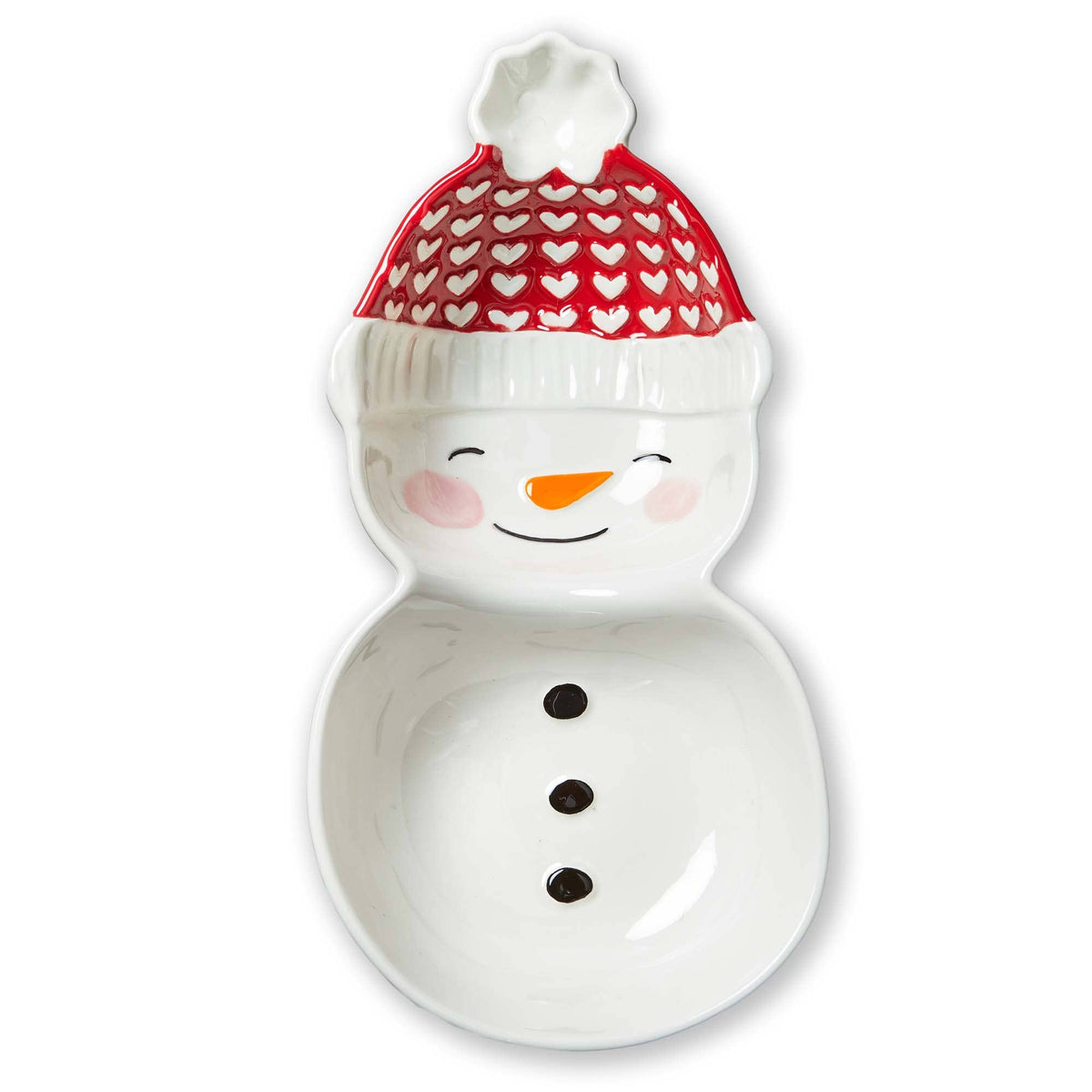 Snowman 2 Part Server Multi Earthenware Christmas