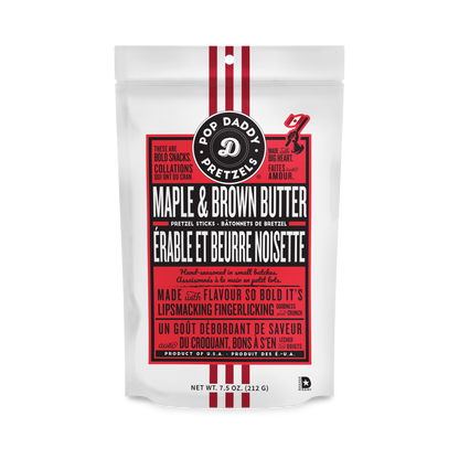 Pop Daddy – Maple & Brown Butter Seasoned Pretzels 7.5oz