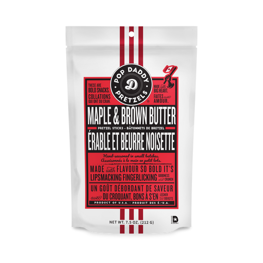 Pop Daddy – Maple & Brown Butter Seasoned Pretzels 7.5oz