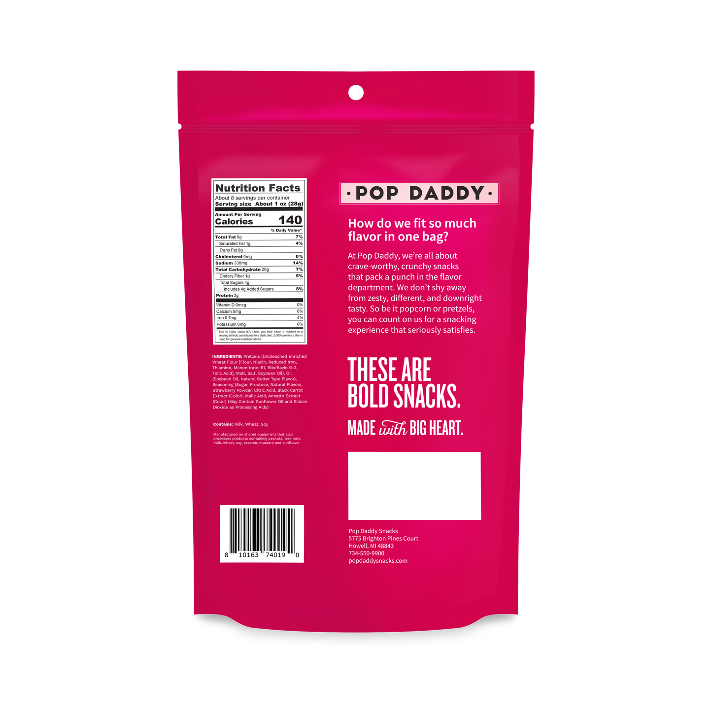 Berry Delicious Strawberry Shortcake Pretzels 7.5oz 🍓🥨