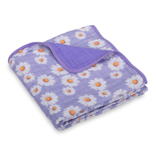 Beautiful Daisy Baby Toddler Muslin Blanket