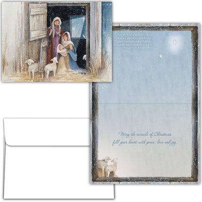 Religious Boxed Christmas Cards, Holy Night, KJV