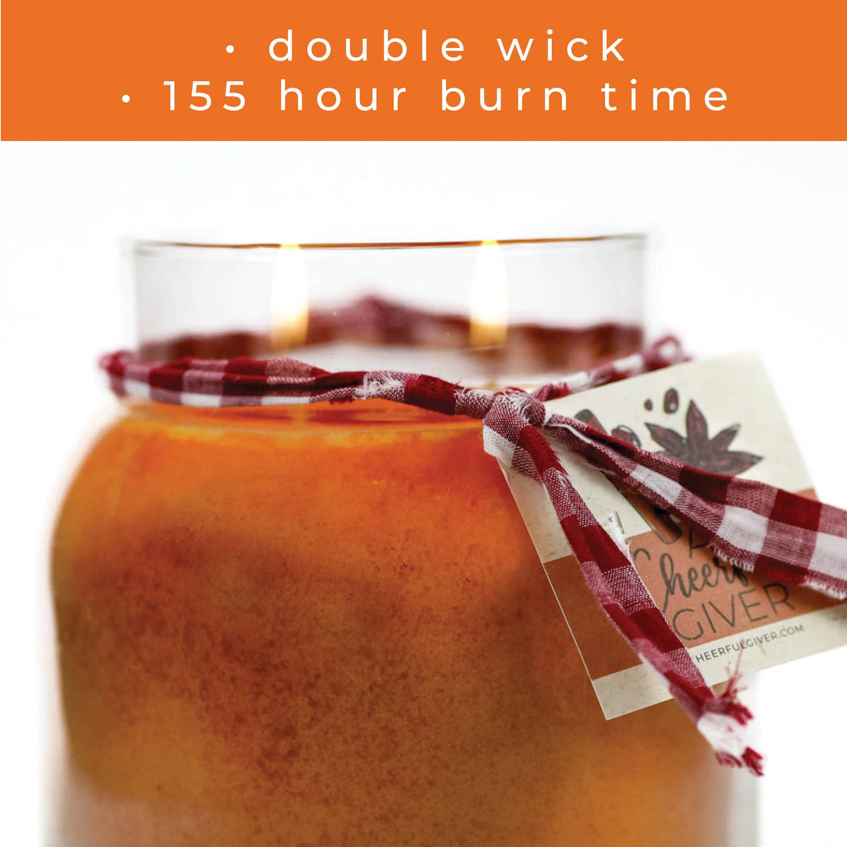 Orange Cinnamon Clove – 34oz Holiday Scented Jar Candle