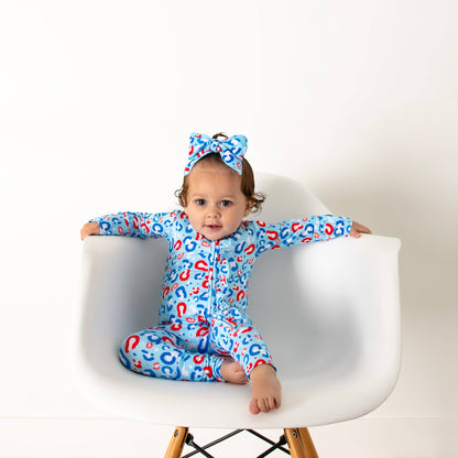 Kinsley Leopard Ruffle Zip Bamboo