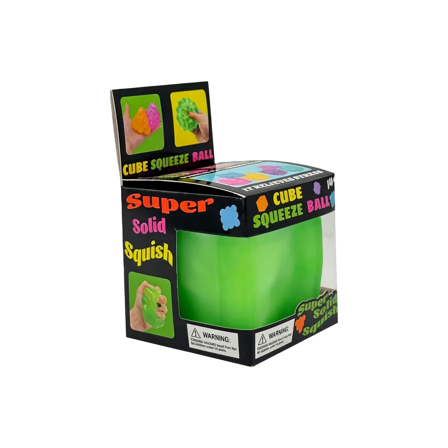 Cube squeeze ball