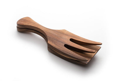 Ironwood Large Fruit and Salad Utensil Set, Acacia, 10"