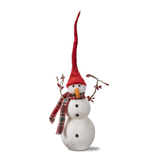 Snowman W/ Berry Branch Arms Large Multi Wool Christmas