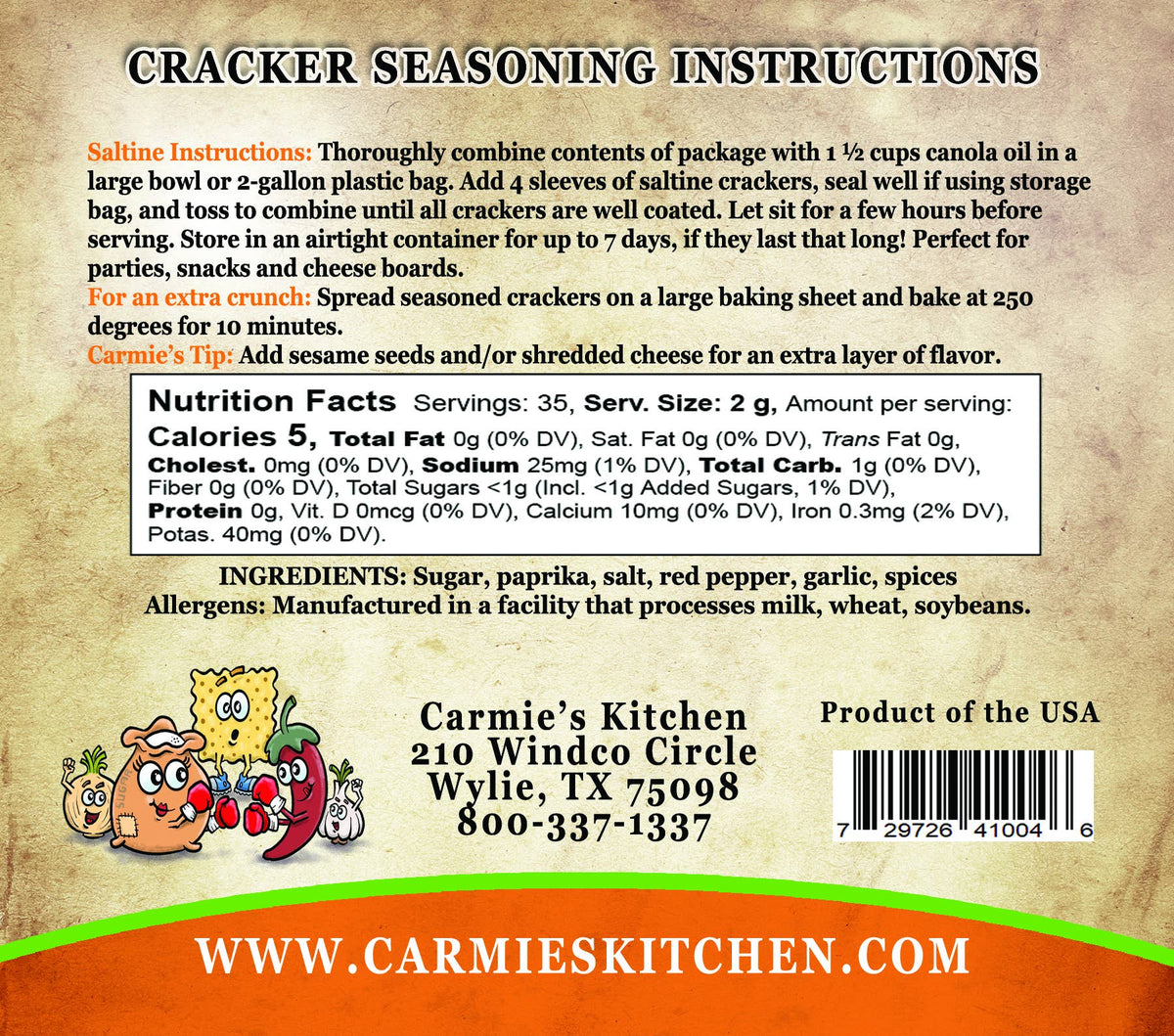 Sweet & Spicy Cracker Seasoning