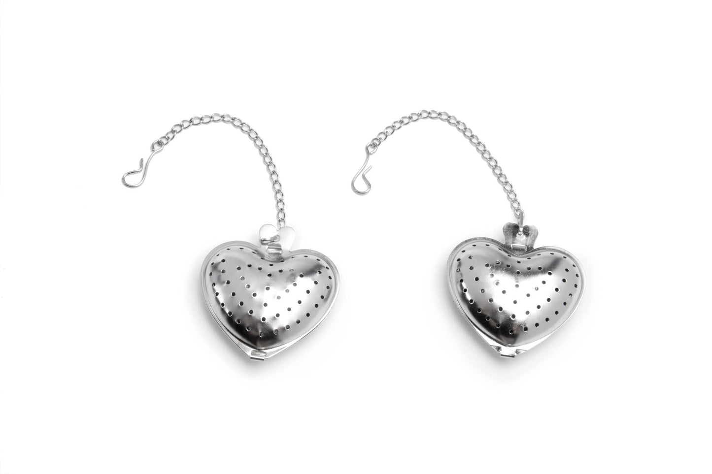 Fox Run Stainless Steel Heart Tea Infuser, Set of 2, 6.25"