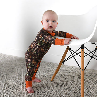 Hunter Camo ZIP Sleepies Little Bamboo Baby Outfit
