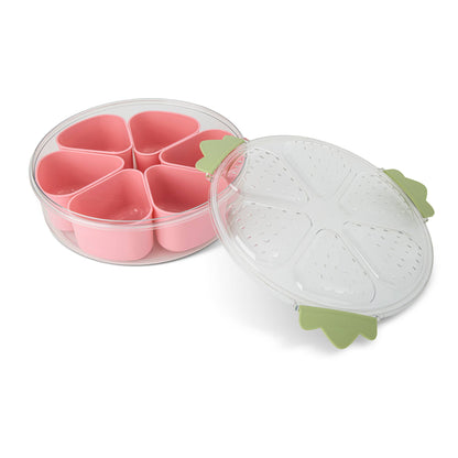 6 Section Strawberry Snackle Box - Pink Lemonade