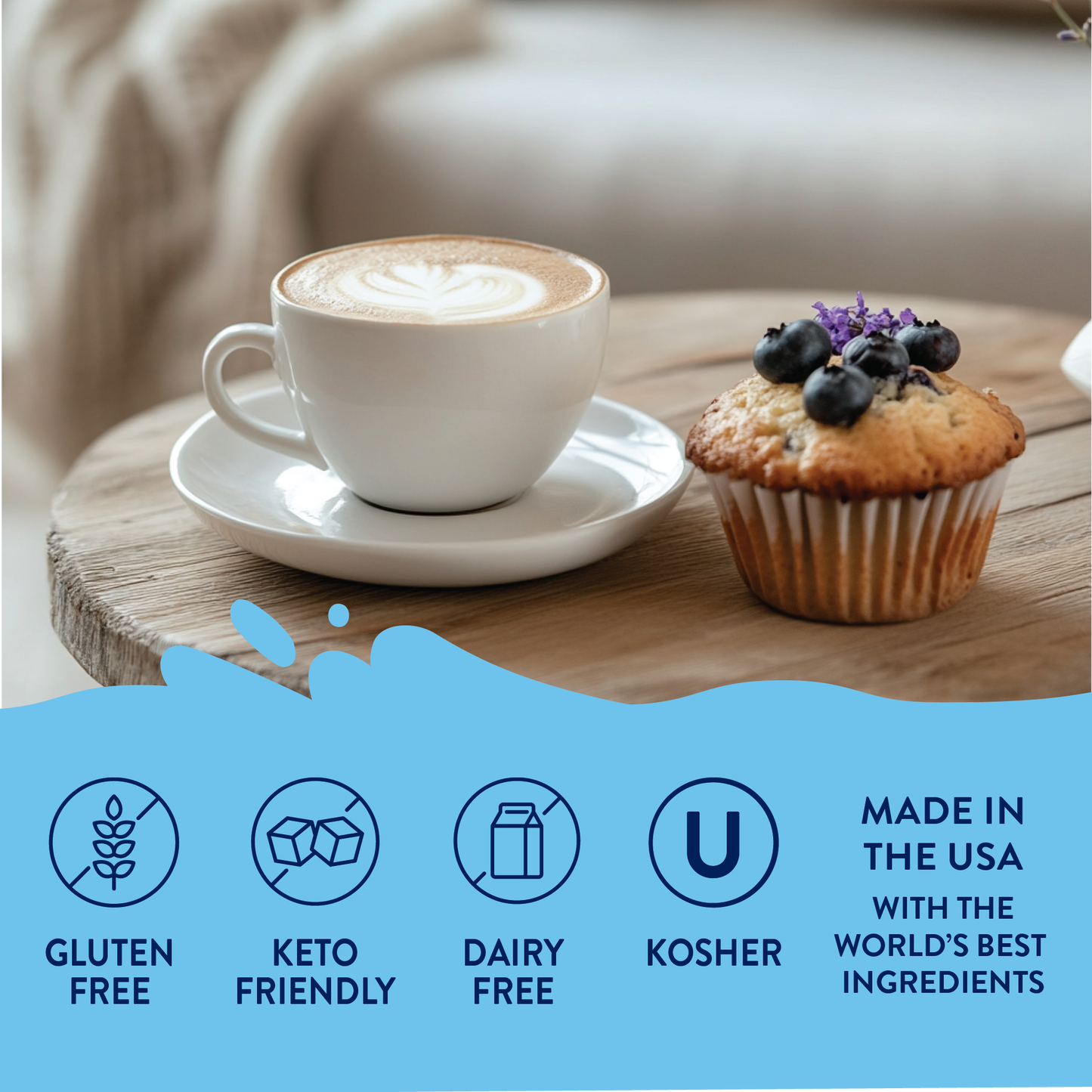 Sugar Free Blueberry Lavender Flavor Infusion Syrup