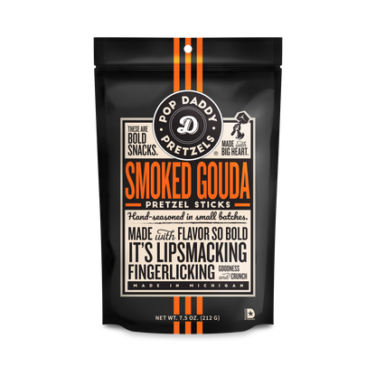 Pop Daddy – Smoked Gouda Seasoned Pretzels 7.5oz