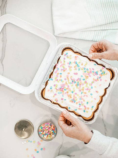 Square Set - 8 x 8 Pan Frame w/ Lid & Serving Spoon - White