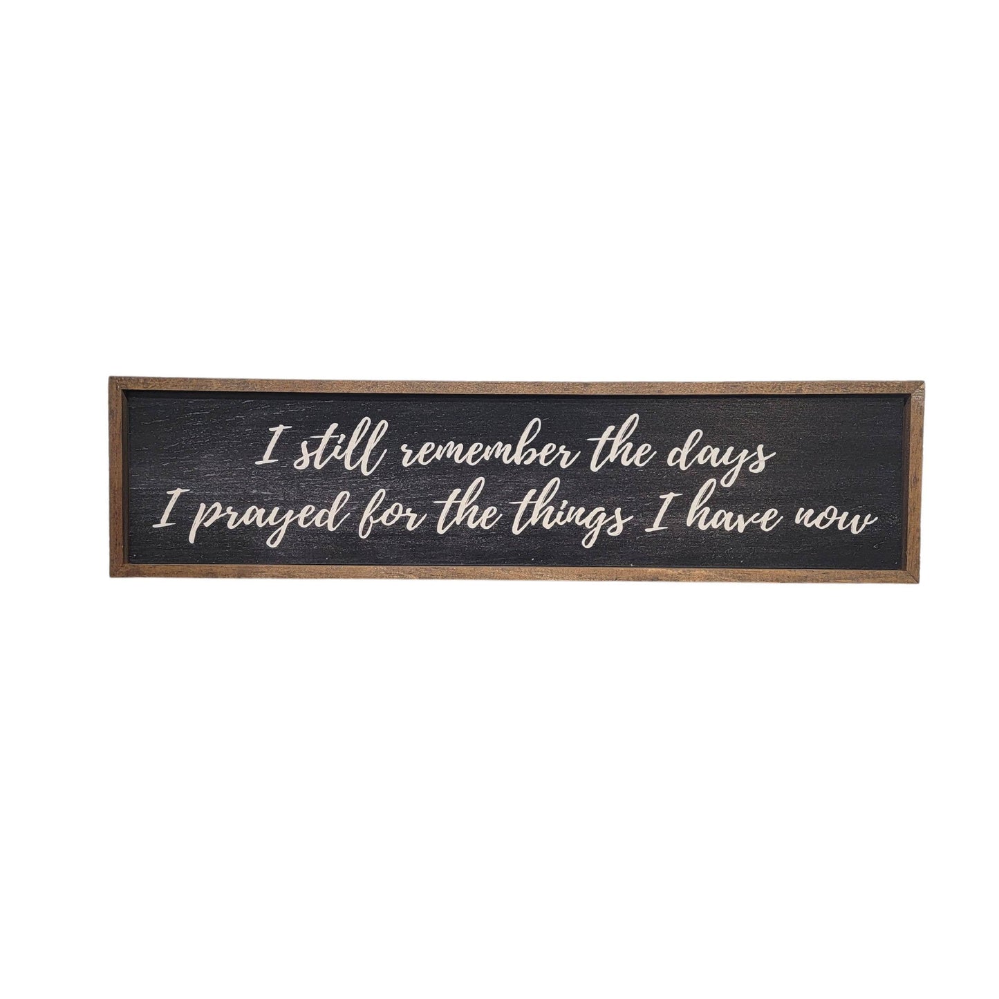I Still Remember The Days Wall Art - Home Décor