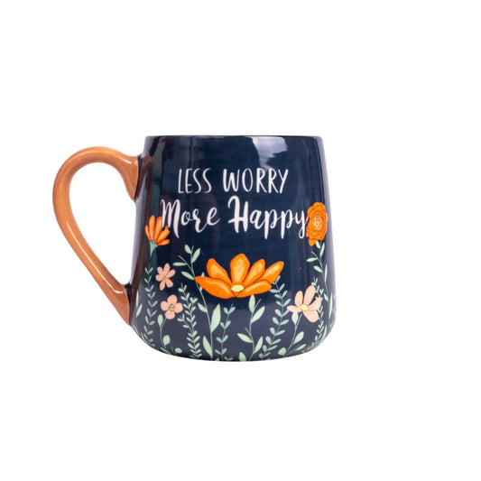Mug: Less Worry More Happy