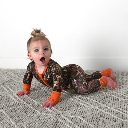 Hunter Camo ZIP Sleepies Little Bamboo Baby Outfit