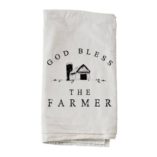 God Bless The Farmer Barn Towel