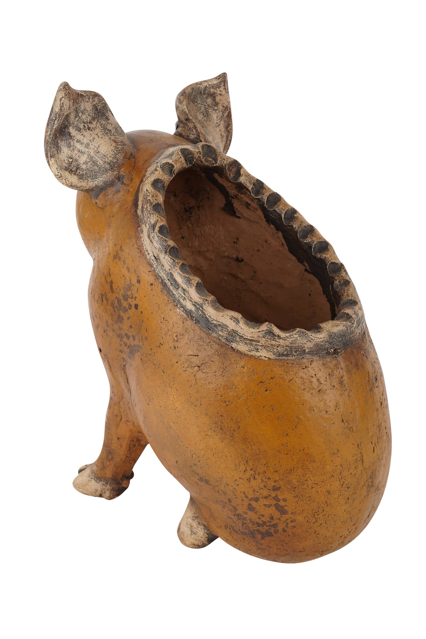 Wilber the Pig Planter-Garden-Clay-Handmade-13x7x15 inches
