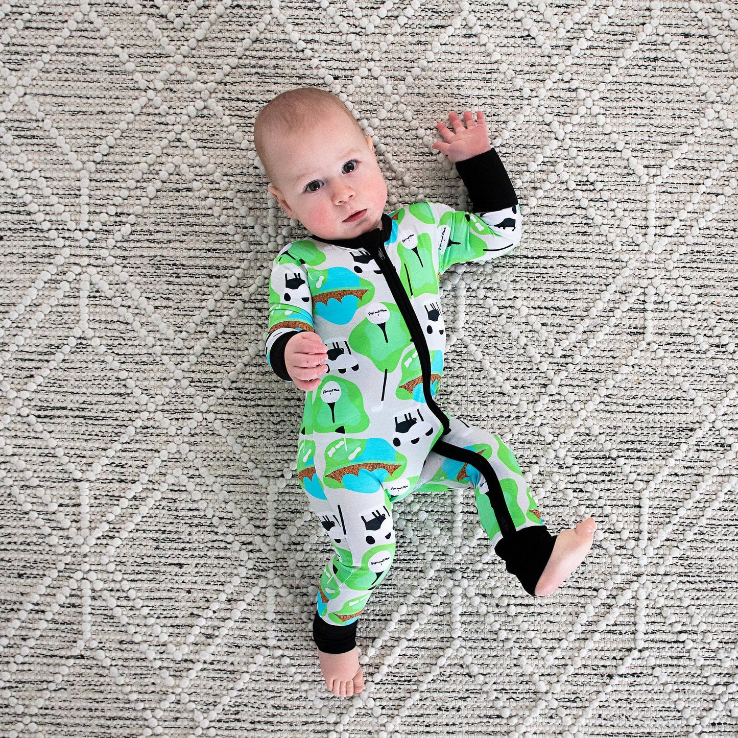 Ryder Golf Zip Bamboo Baby Two Way Zipper Outfit