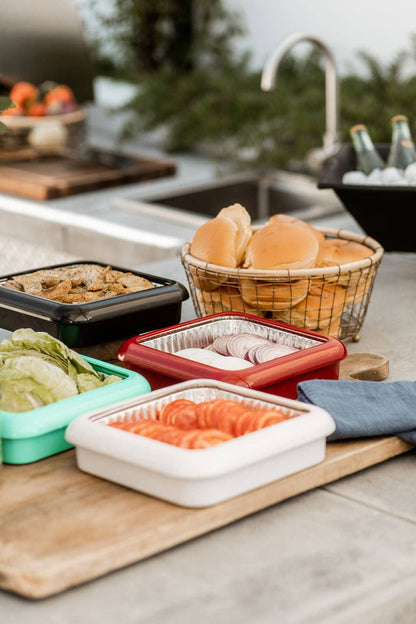 Square Set - 8 x 8 Pan Frame w/ Lid & Serving Spoon - White