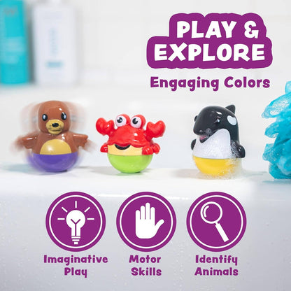 Tub Works® Tub Bobbers™ Watertight Bath Toys, 6 Pack