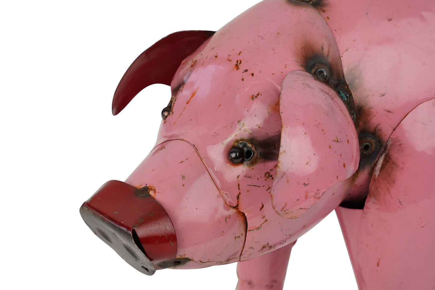 Pink Pig-Metal-Garden-16L x 6W x 10H-Pink Pig-Mini-