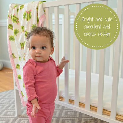 Stuck On You  - Bamboo Succulent Baby Toddler Blanket