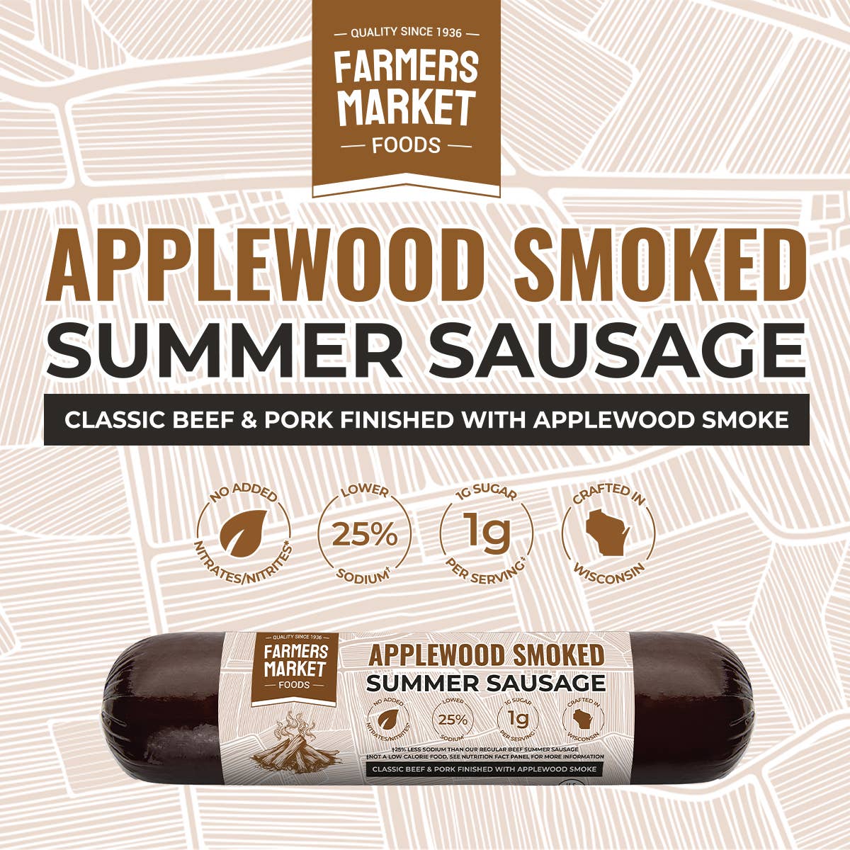 Applewood Smoked Summer Sausage 5oz