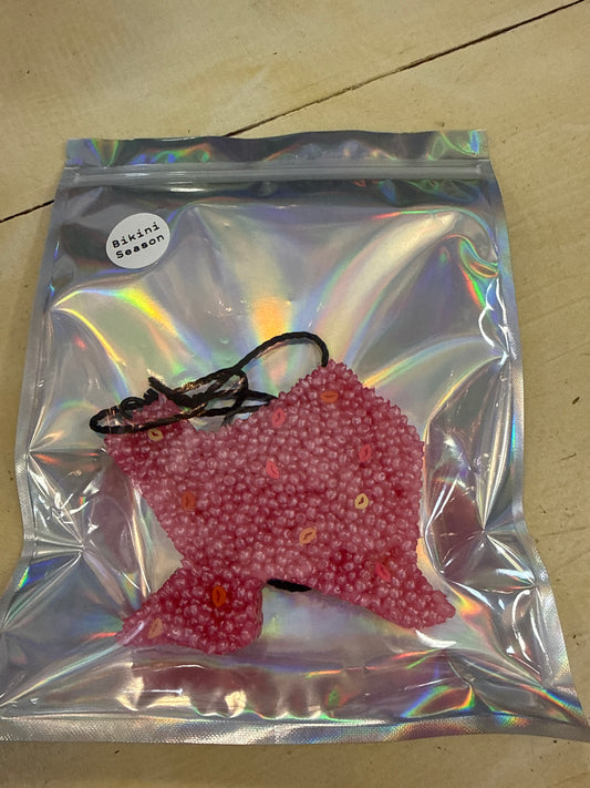 Texas Shaped Freshie (Pink/Kisses) - Bikini Season