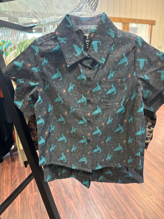 Boys western button up