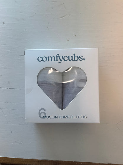 Comfy Cubs 6 Muslin Burp Cloths