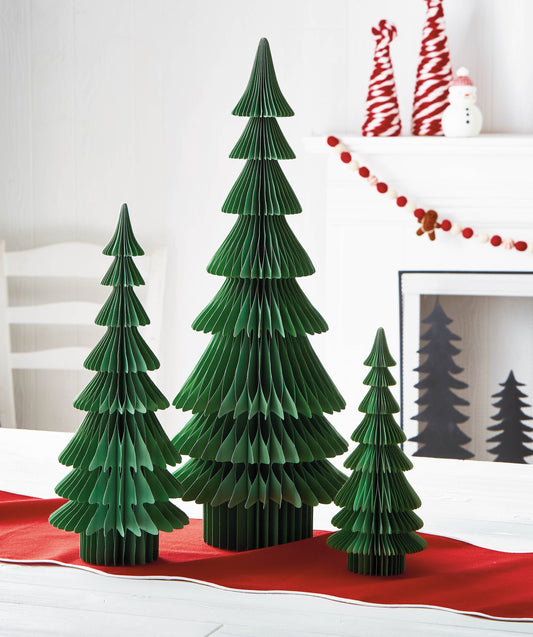 Christmas Evergreen Paper Tree Decor Large
