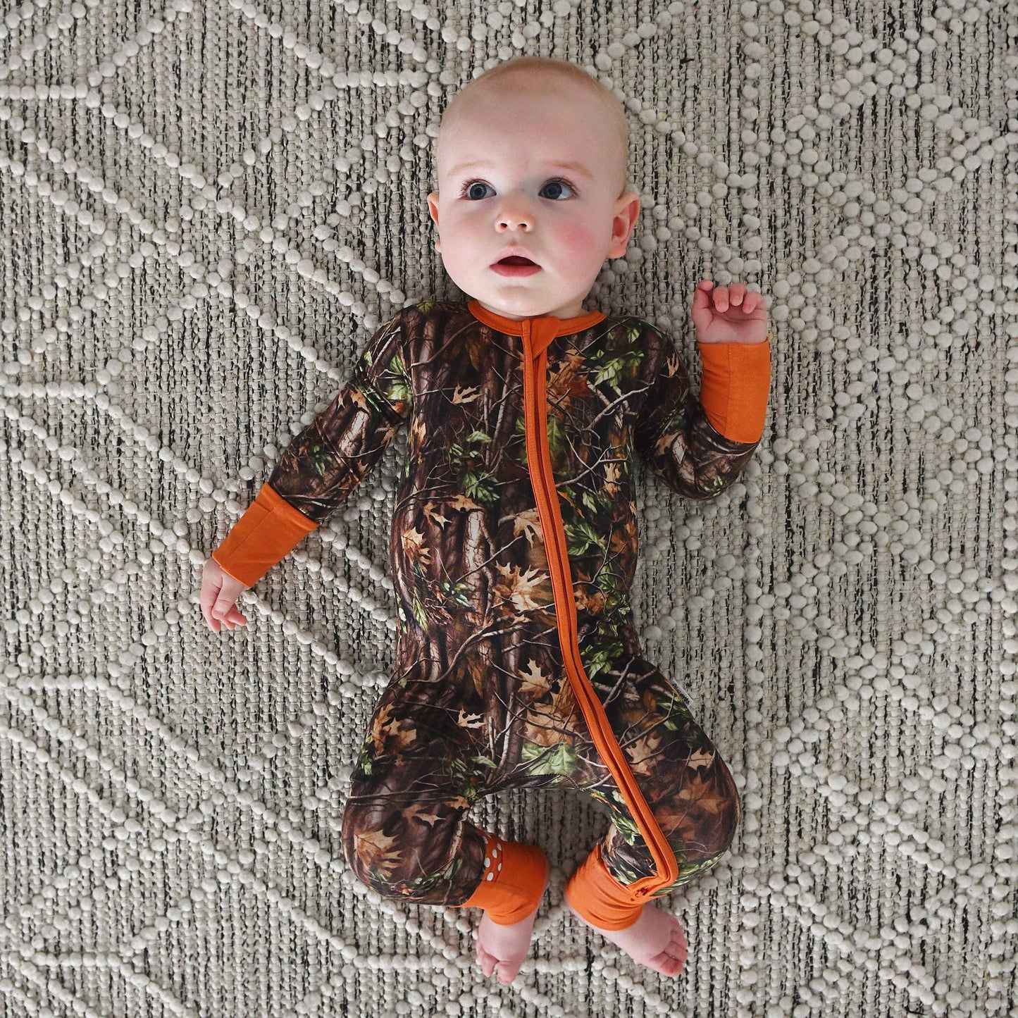 Hunter Camo ZIP Sleepies Little Bamboo Baby Outfit