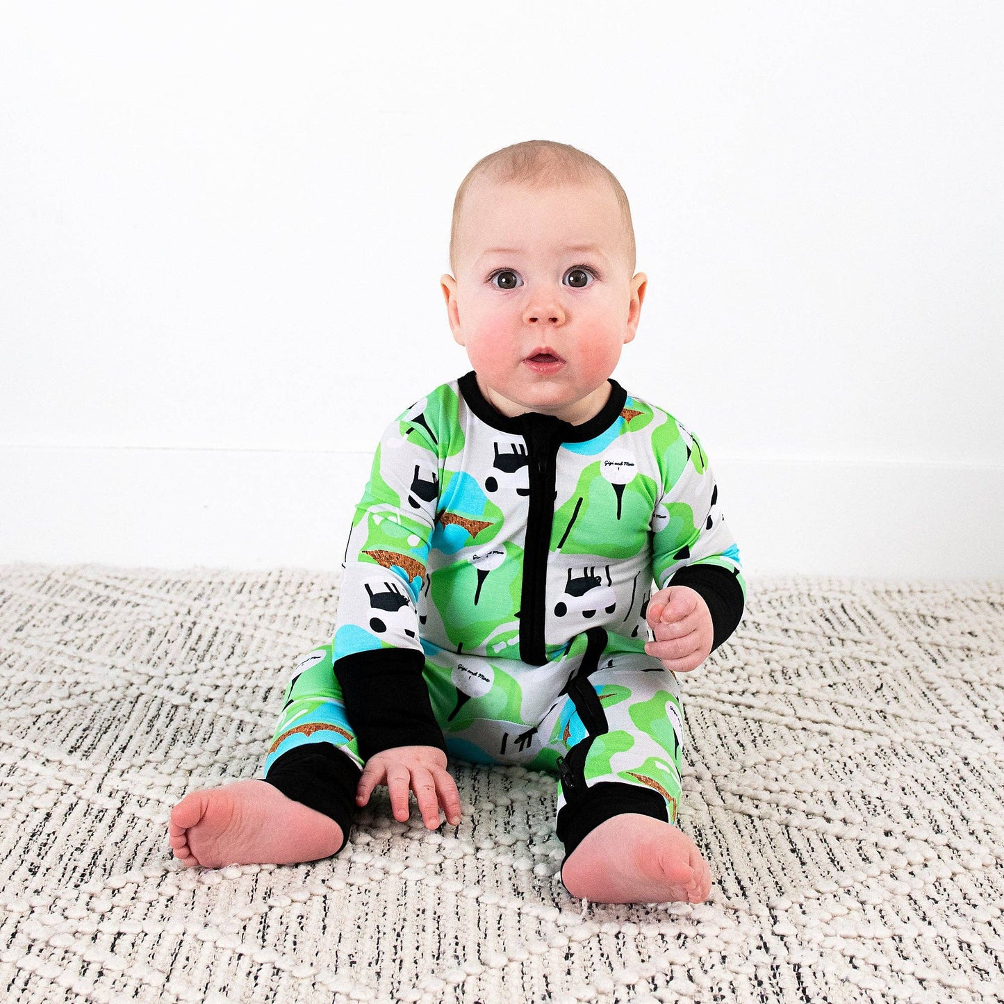 Ryder Golf Zip Bamboo Baby Two Way Zipper Outfit