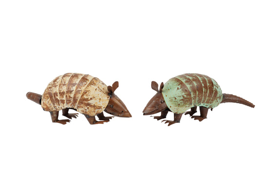 Farmhouse Garden Metal Armadillo-NEW-16x5x6 inch-Two Colors