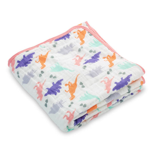 Rawr-Some Girly Baby Toddler Muslin Blanket
