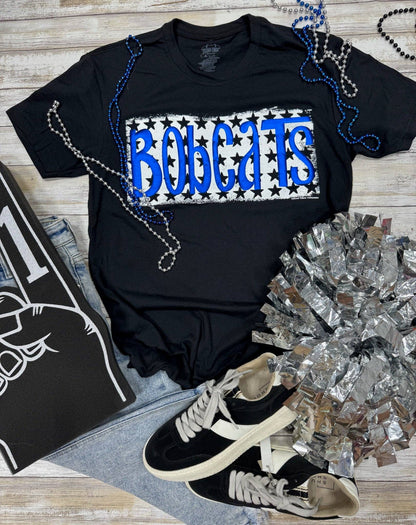 Metallic Puff Mascots with Stars Tee